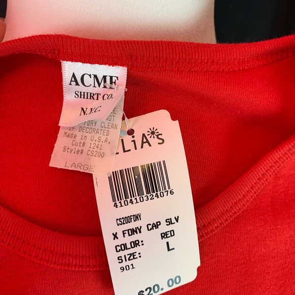 Acme red FDNY tee size L - Picture 5 of 6